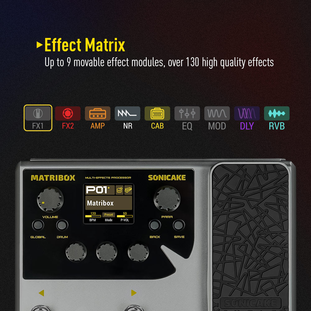 Sonicake - Matribox - Multi-Effects Guitar Pedal – Global Music