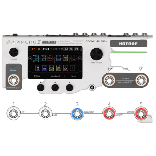 Hotone Ampero Stage II Multi FX Pedal