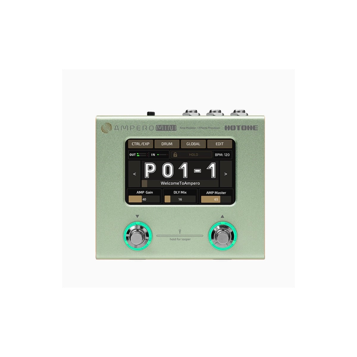 Hotone Ampero Mini Guitar FX Pedal (Matcha Green) – Global Music
