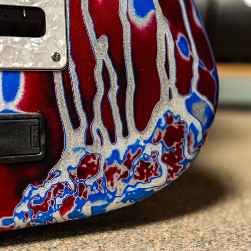 James Tyler USA LA Studio Classic – Vintage Psychedelic Vomit (Studio Elite Headstock)