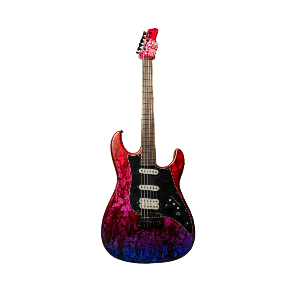 James Tyler USA Studio Elite HD – Reverse Jimburst over Cherry Red