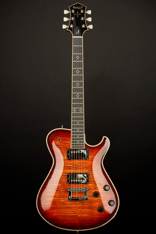 Knaggs USA Keni Aged Scotch T1 Top and Neck With Navajo Sun Inlay