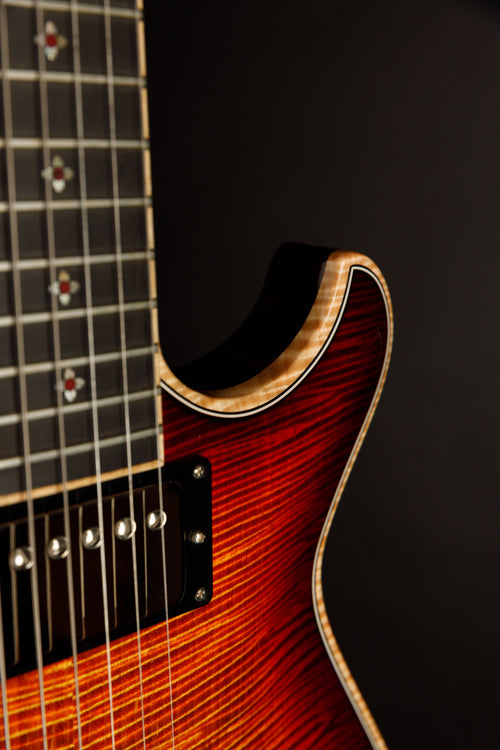 Knaggs USA Keni Aged Scotch T1 Top and Neck With Navajo Sun Inlay