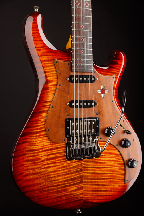 Knaggs USA Severn Fire Burst Navajo Sun Inlay package T1 Top