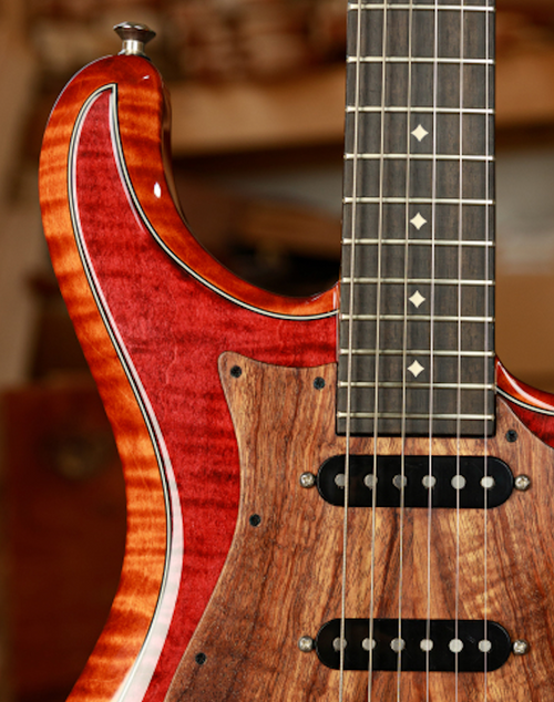 Knaggs USA Severn Aged Scotch 2 Tone T2 Top Diamond Inlay