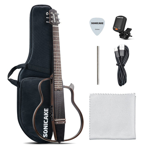 Sonicake Silent Acoustic Electric Guitar QGT-10
