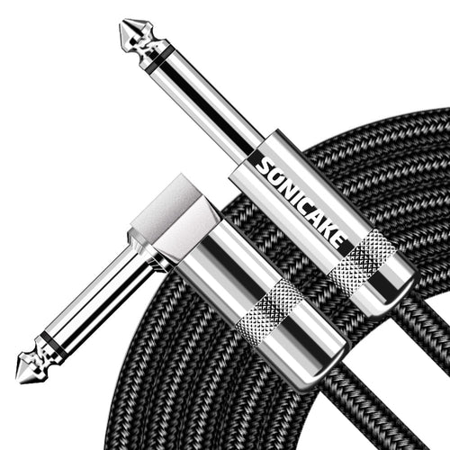 Sonicake - Guitar Cable 6m Nylon ST-RA/Black Australia