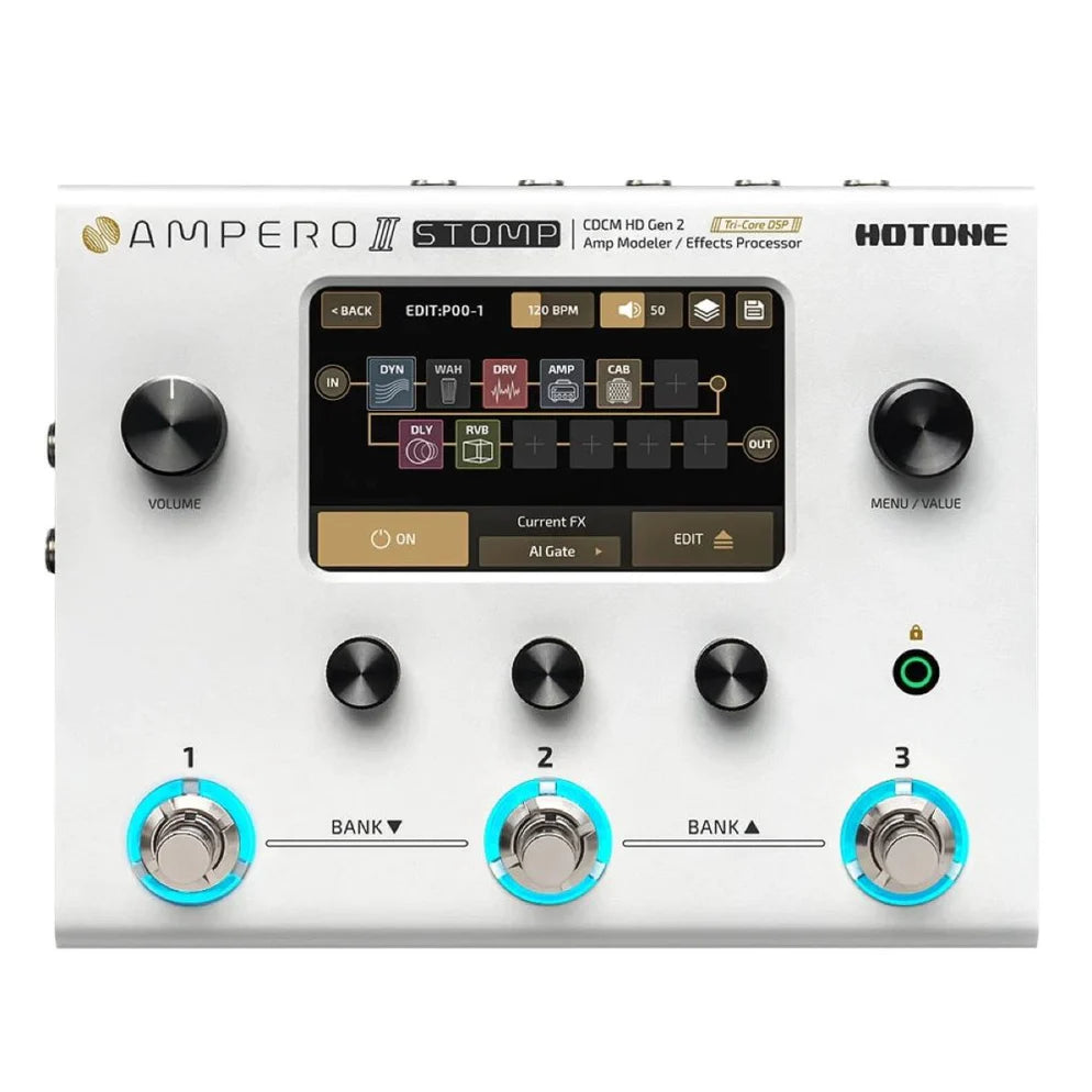 アンペロ2ストンプ　Ampero II Stomp Hotone Ampero II Stomp Multi FX Pedal – Global Music Imports
