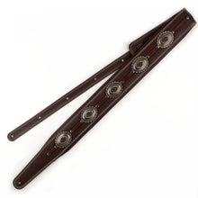 Load image into Gallery viewer, Richter Straps - Springbreak I Concho Brown / Old Nickel Guitar Strap