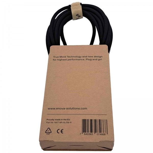EnovaNxt 6m microphone cable XLR female to XLR male 3 pin - True Mold Technology Buy in Australia
