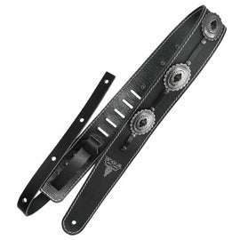 Richter Straps - W:O:A Wacken Black / Concho Guitar Strap