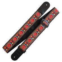 Load image into Gallery viewer, Richter Straps - Retro Red Guitar Strap Vegan