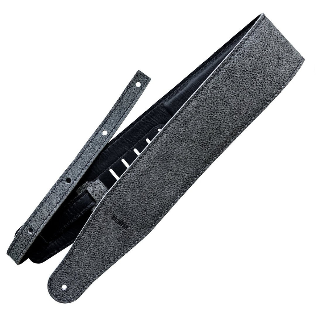 Richter Straps - Raw III Pad Nappa Grey Guitar Strap