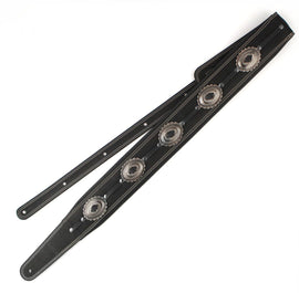 Richter Straps - Springbreak I Concho Black / Old Nickel Guitar Strap