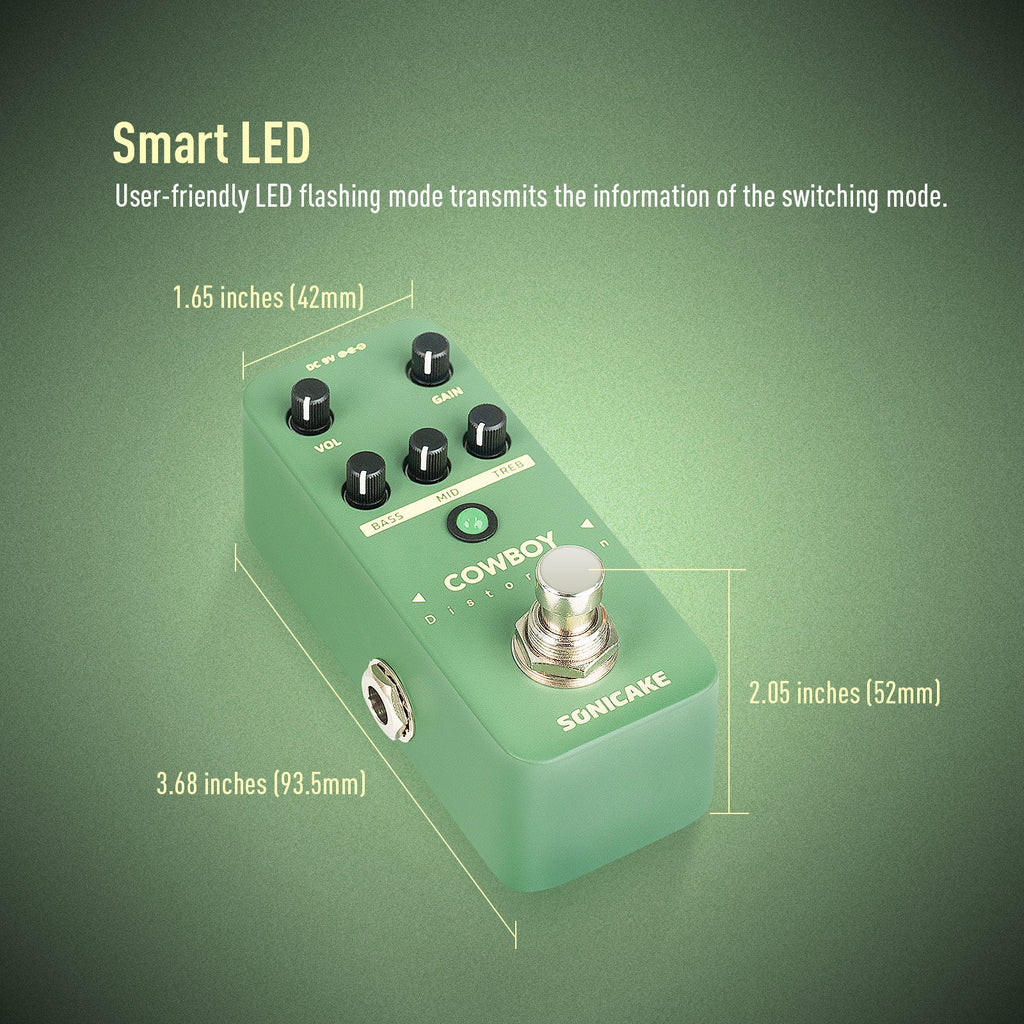 Sonicake - Cowboy Distortion - Mini Guitar Pedal Australia
