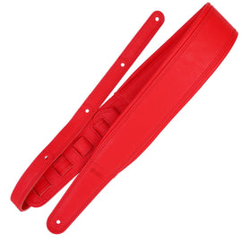 Richter Straps - Springbreak I Leatherette Red Guitar Strap Vegan