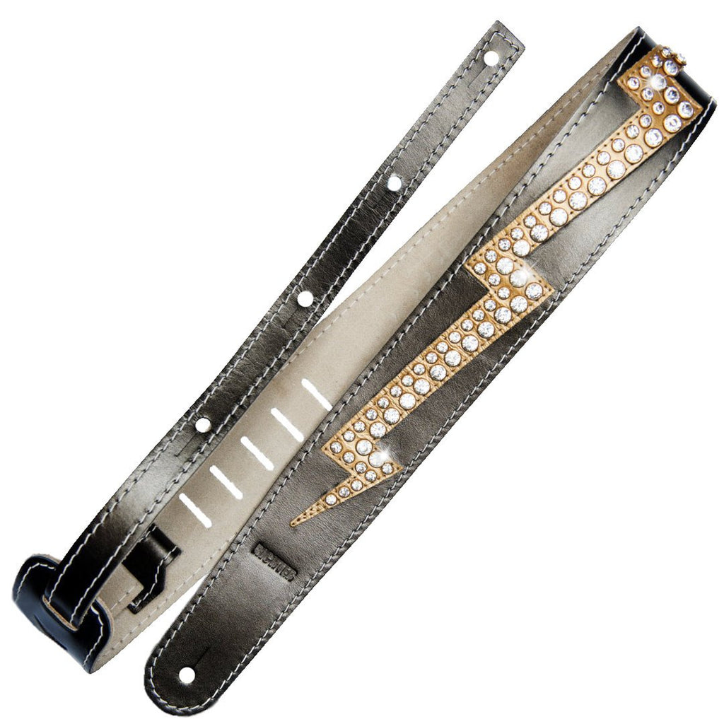 Richter Straps - Raw II Lightning Bronze / Gold / RS Guitar Strap