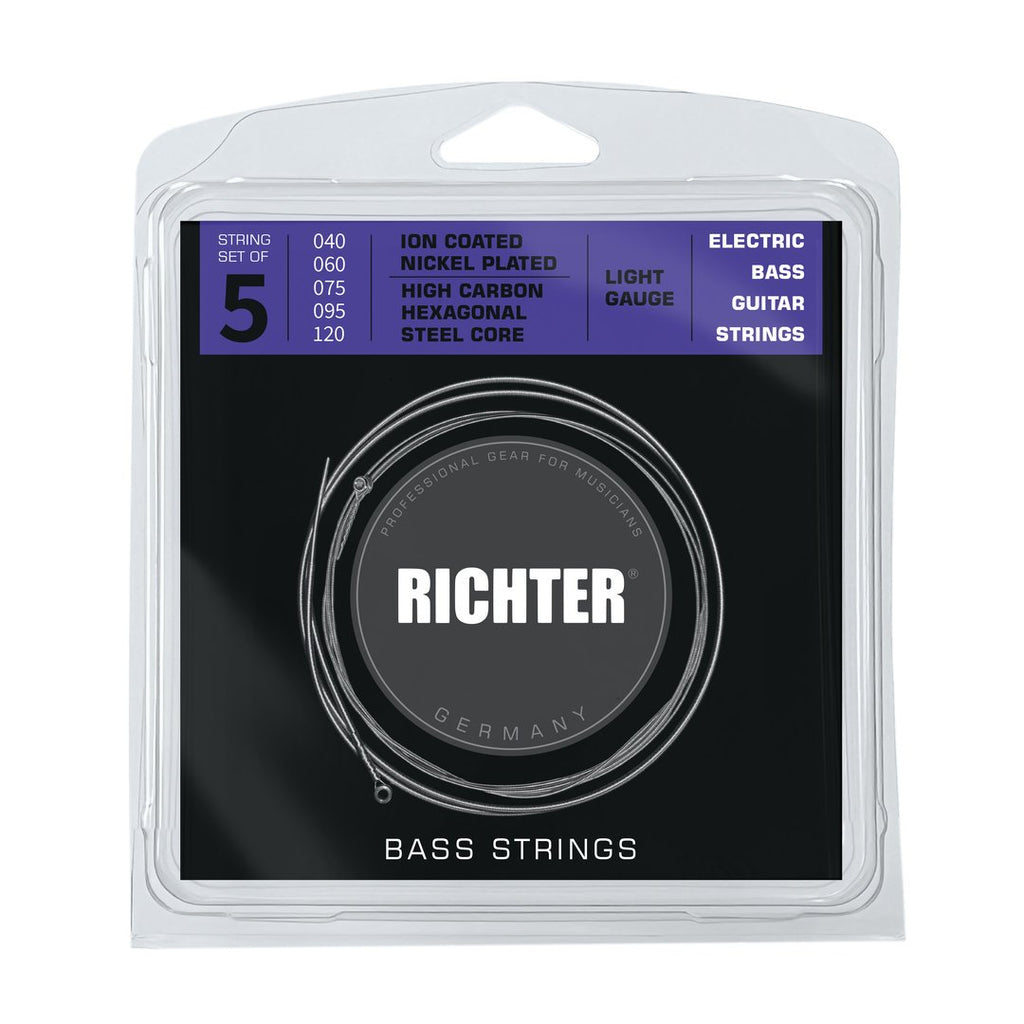 Richter Straps - Electric Bass Strings Set 40-60-75-95-120