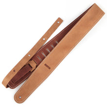 Load image into Gallery viewer, Richter Straps - Raw II Contour Waxy Suede Natural Guitar Strap