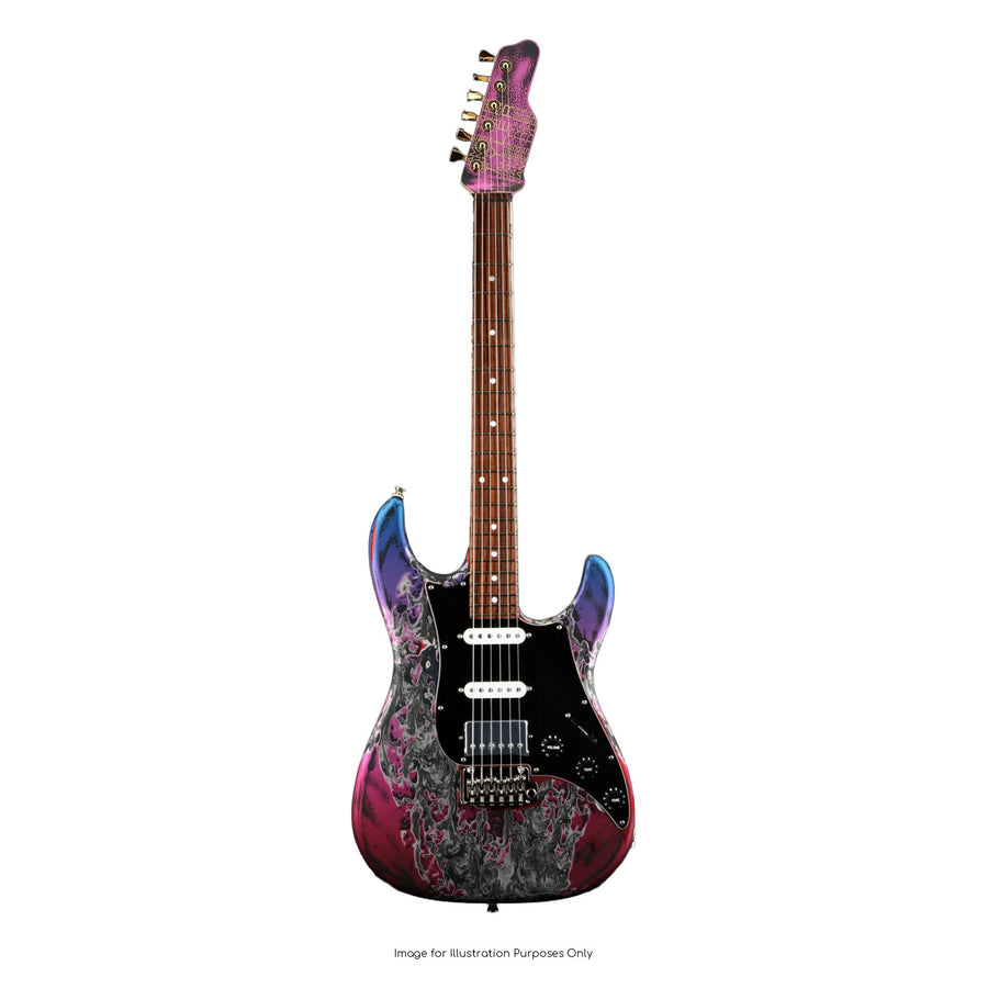 James Tyler MIJ SEHD Metallic Jimburst over Burning Water