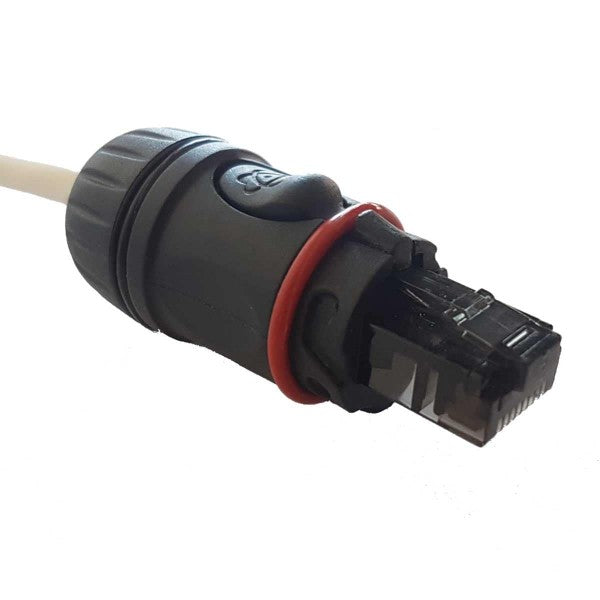 ENOVA RJ45 cable connector protection black metal housing