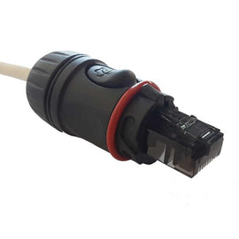 ENOVA RJ45 cable connector protection black metal housing