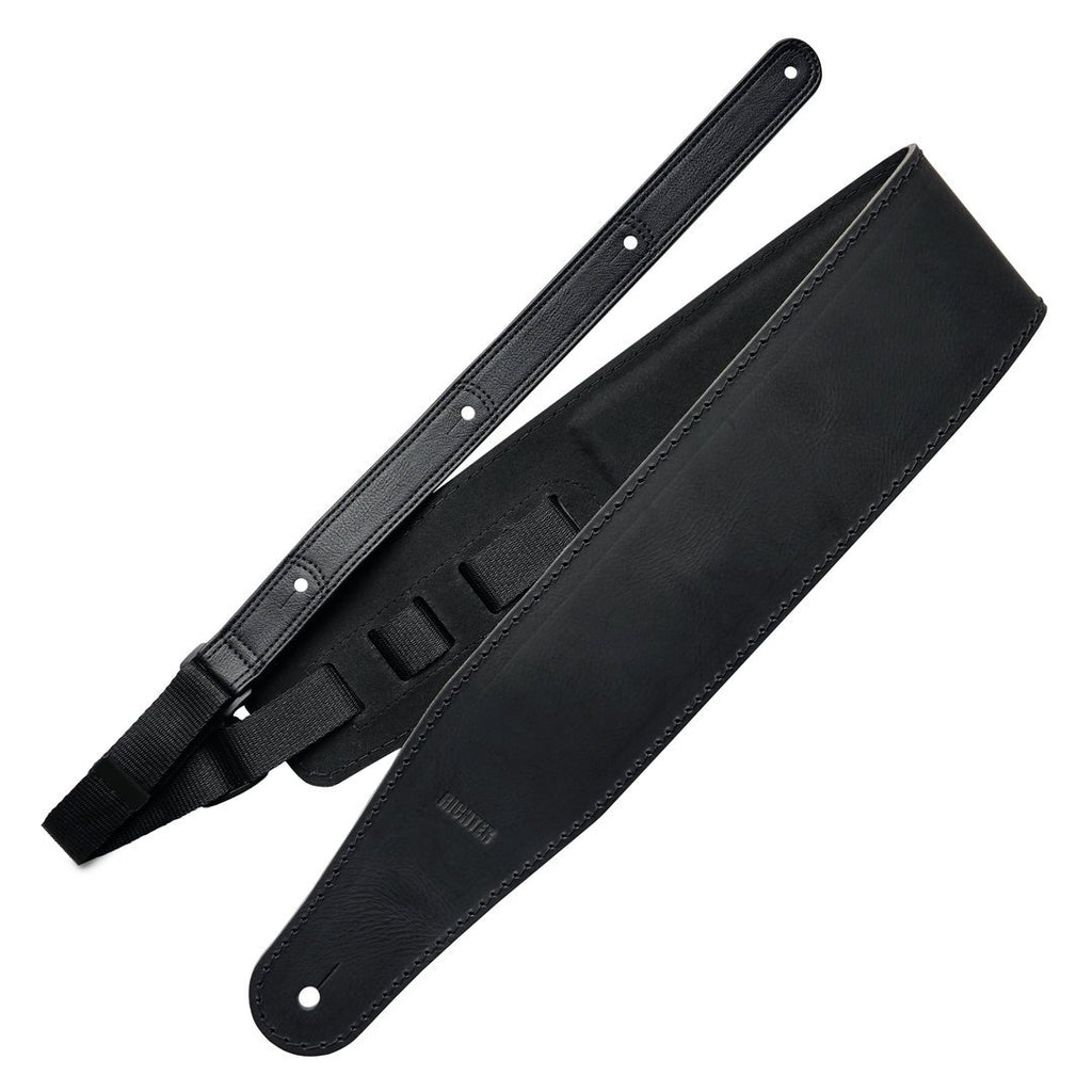 Richter Straps - Beavertail Buffalo Black Guitar Strap