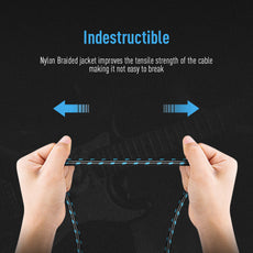 Sonicake - Guitar Cable 3m Nylon ST-RA/B&B Buy in Australia