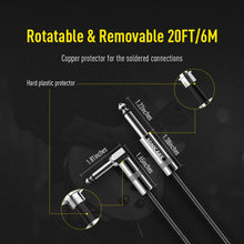 Load image into Gallery viewer, Sonicake - Guitar Cable 6m Nylon ST-RA/Black Australia