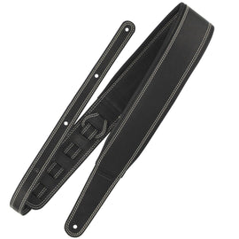 Richter Straps - Springbreak I Nappa Black / White Guitar Strap