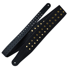 Load image into Gallery viewer, Richter Straps - Cesar Soto Signature Black / Gold Guitar Strap