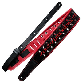 Richter Straps - Hans Platz Signature Black / Red Guitar Strap