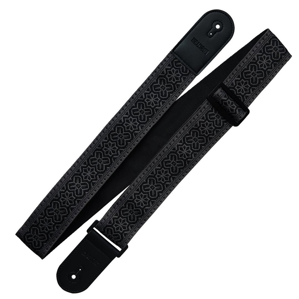 Richter Straps - Retro Black / Anthracite Guitar Strap Vegan