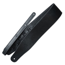 Richter Straps - Raw III Nappa Black Guitar Strap