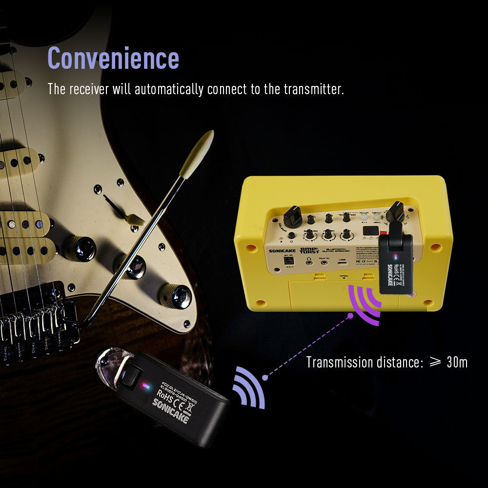 Sonicake - QWS10 Wireless Guitar System 2.4G Buy in Australia