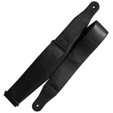 Load image into Gallery viewer, Richter Straps - Stronghold II Leatherette Black Guitar Strap Vegan