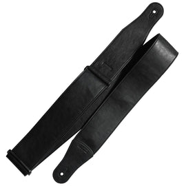 Richter Straps - Stronghold II Leatherette Black Guitar Strap Vegan