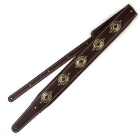 Richter Straps - Springbreak I Concho Brown / Old Brass Guitar Strap