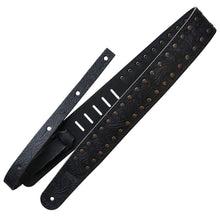 Load image into Gallery viewer, Richter Straps - Amorphis Signature Black / Old Copper Black Guitar Strap