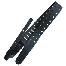Load image into Gallery viewer, Richter Straps - Raw II Punch Black (Perforation II) Guitar Strap