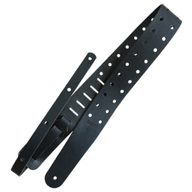 Richter Straps - Raw II Punch Black (Perforation II) Guitar Strap