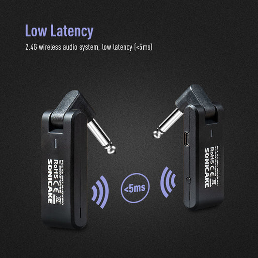 Sonicake - QWS10 Wireless Guitar System 2.4G2 Australia