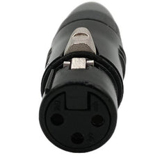 ENOVA XLR cable connector female 3-pin black housing and grey boot solder cups Buy in Australia