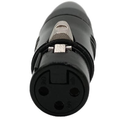 ENOVA XLR cable connector female 3-pin black housing and grey boot solder cups Buy in Australia