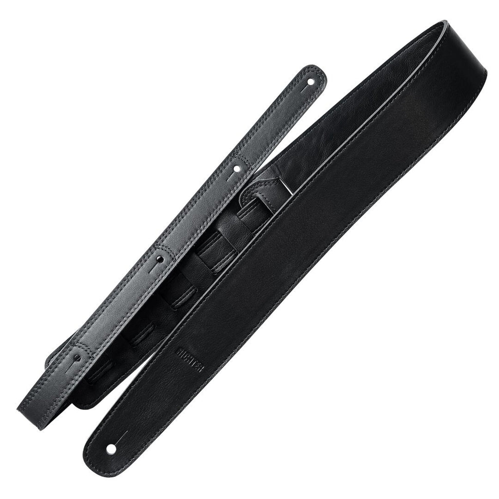 Richter Straps - Raw II Nappa Black Guitar Strap