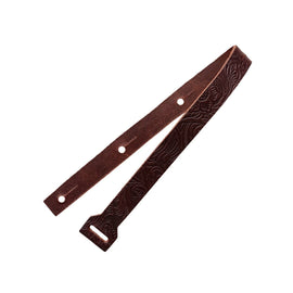 Richter Straps - Leather Tailpiece Floral Brown