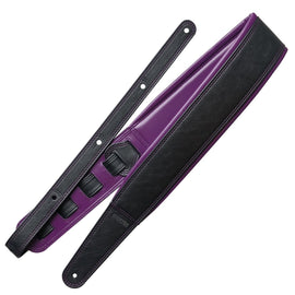 Richter Straps - Springbreak I Nappa Black / Violett Guitar Strap