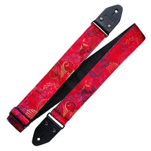 Load image into Gallery viewer, Richter Straps - Brocade Red Guitar Strap