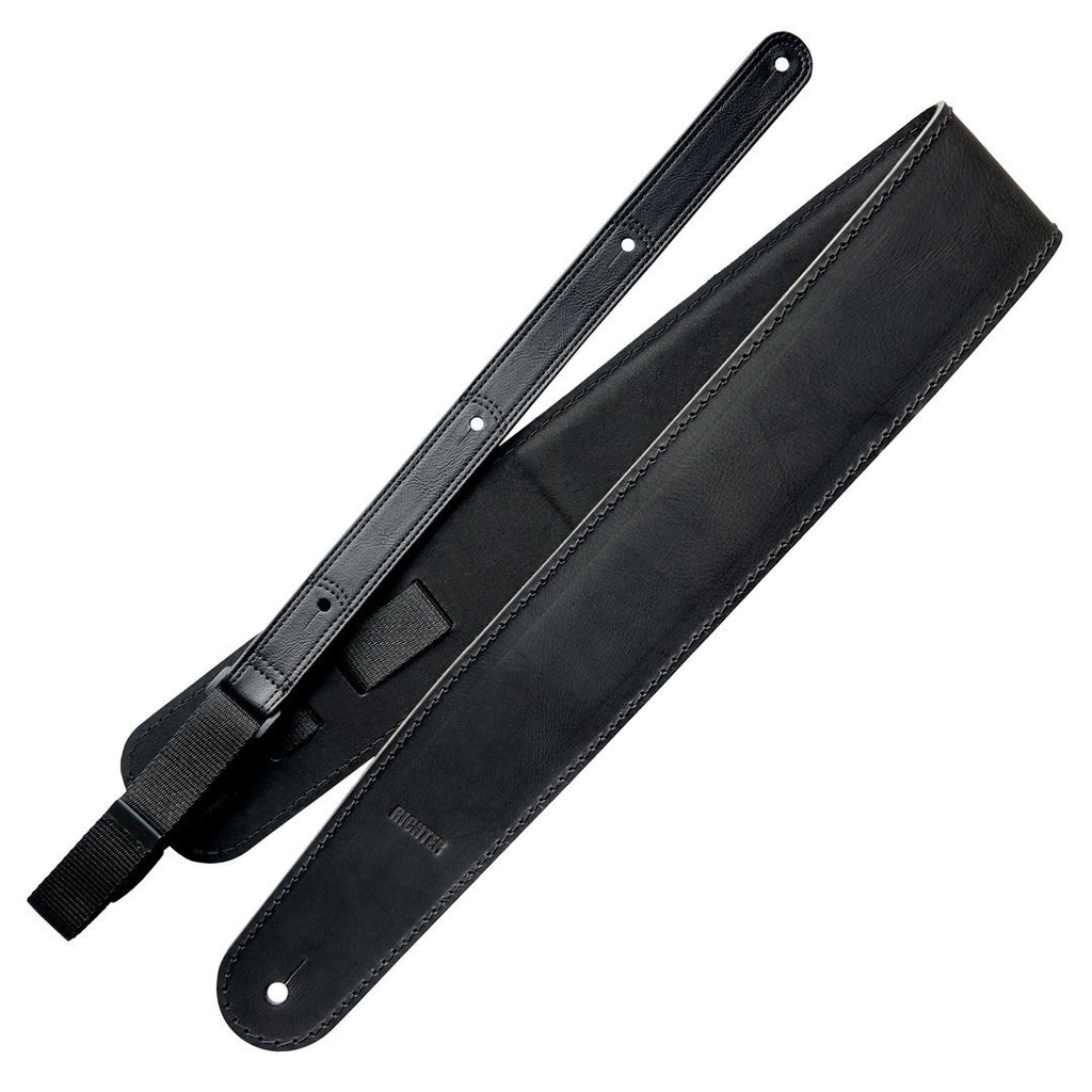 Richter Straps - Luxury Buffalo Black Guitar Strap