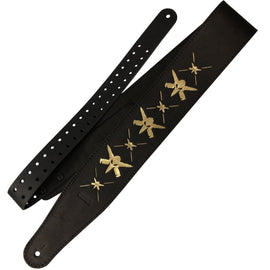 Richter Straps - Will Adler Black / Gold Guitar Strap